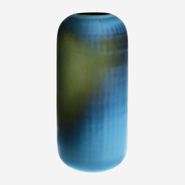 Vase en verre – Bleu – 42 cm