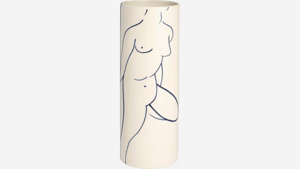 Vase aus Sandstein - Motiv by Floriane Jacques - 27 cm
