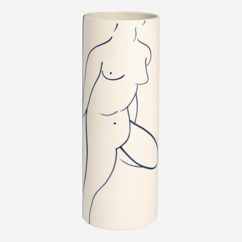 Vase aus Sandstein - Motiv by Floriane Jacques - 27 cm