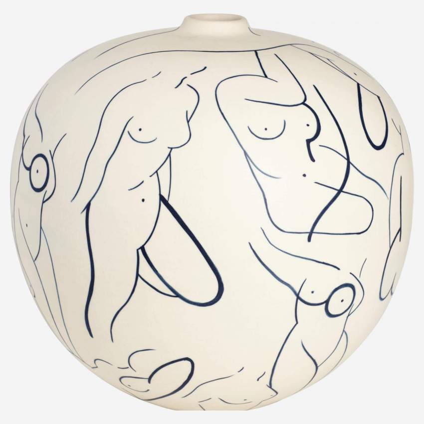 Vase aus Sandstein - Motiv by Floriane Jacques - 30 cm
