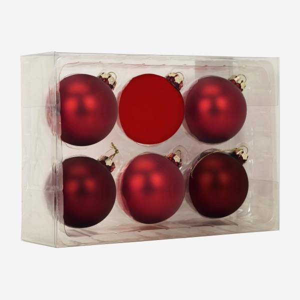 Décoration de Noël  pack de 6 boules de noël