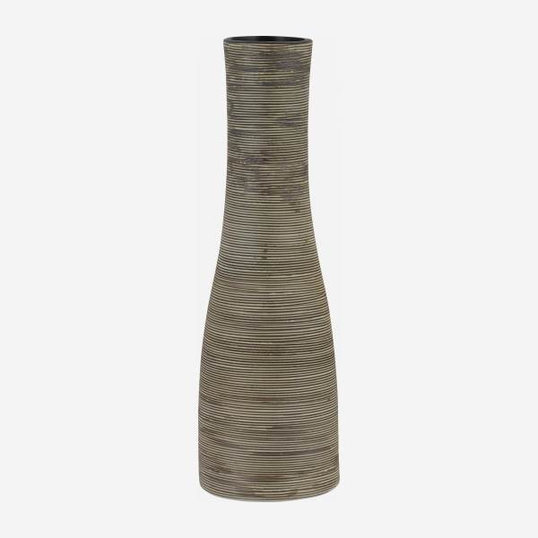 Vase 33cm en céramique noire