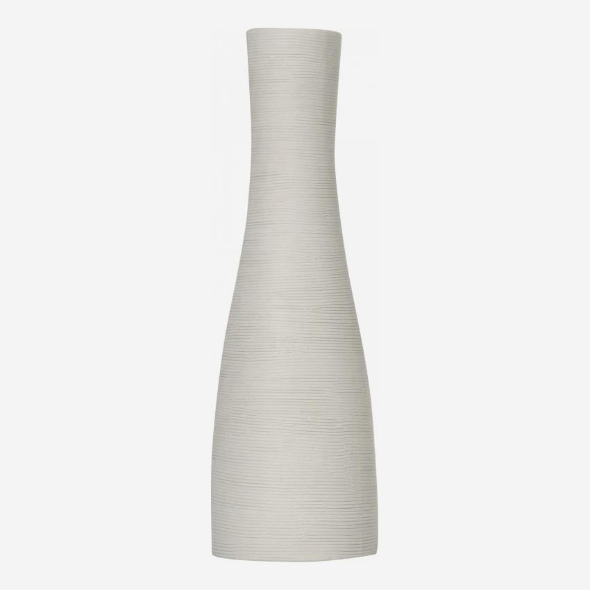 Vase 21cm en céramique blanche