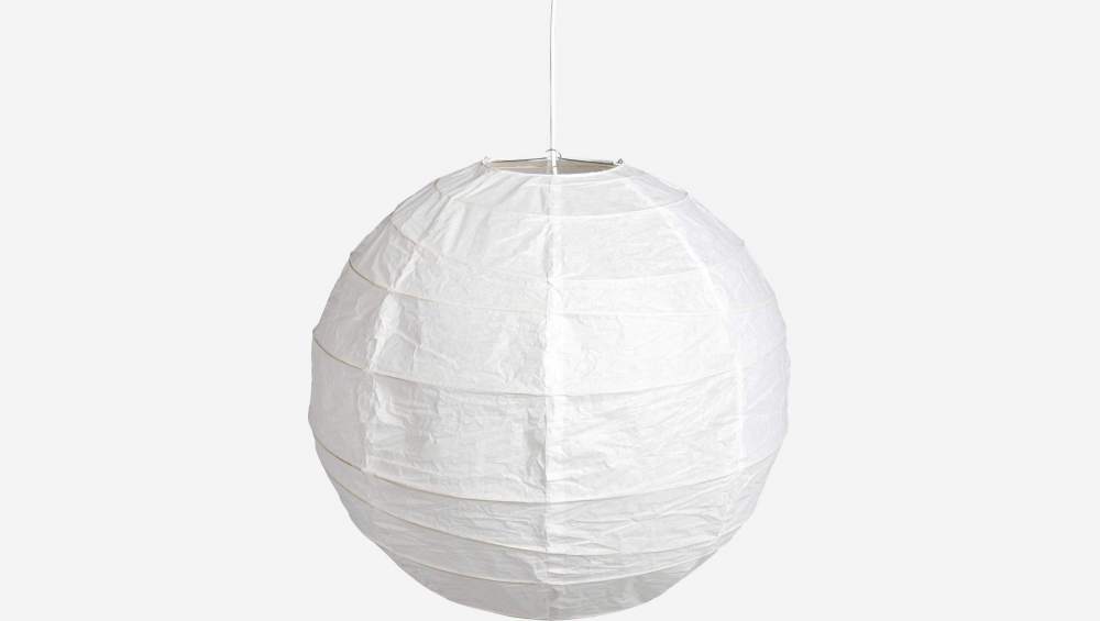 Abat-jour pour suspension rond en papier - 60 cm - Blanc