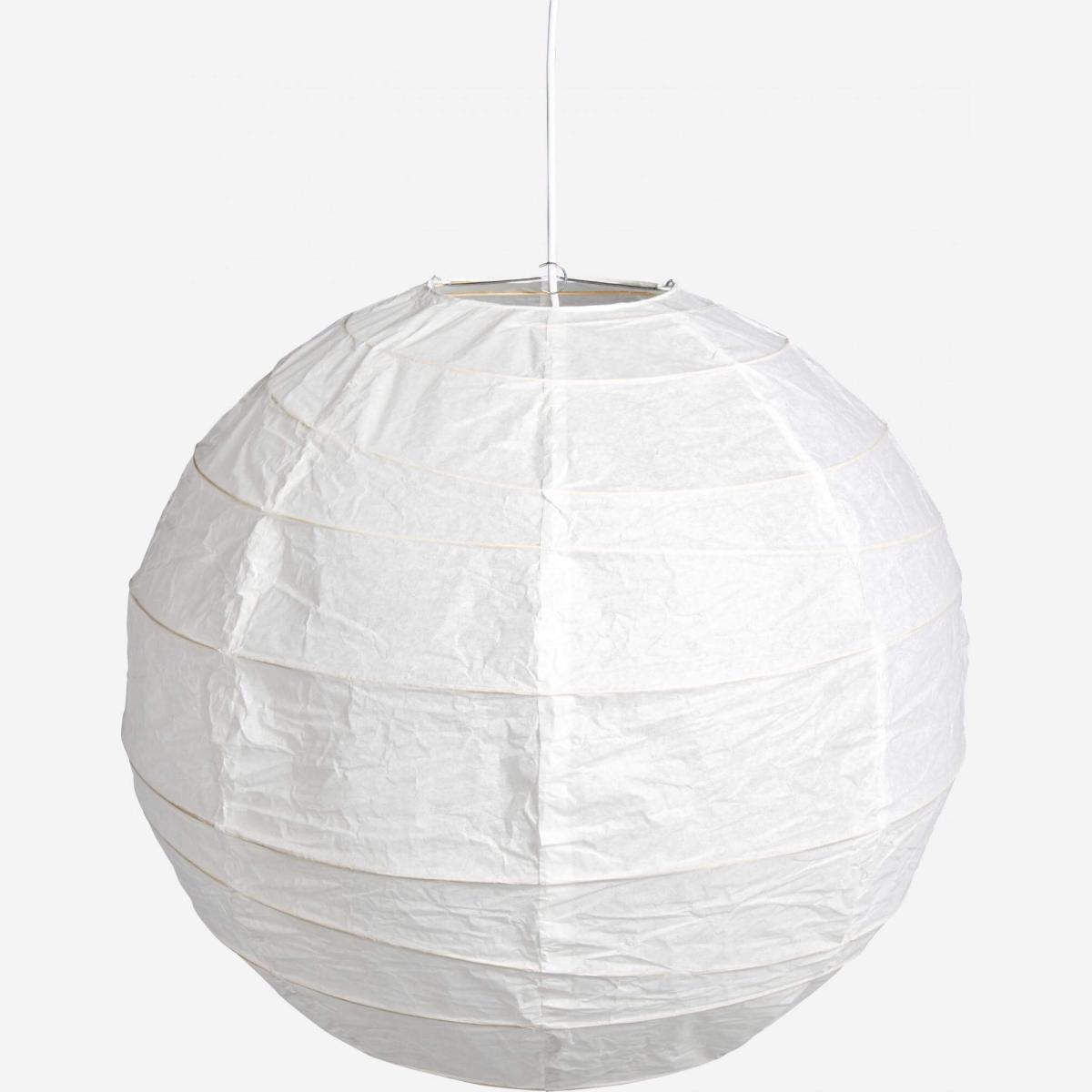 Boule Japonaise White Paper Round Pendant Lampshade Diameter 40cm Habitat