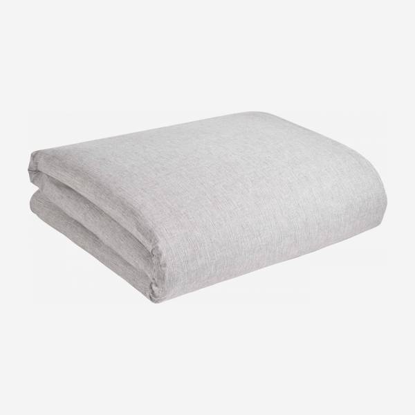 Cotton duvet cover - 200 x 200 cm - Grey