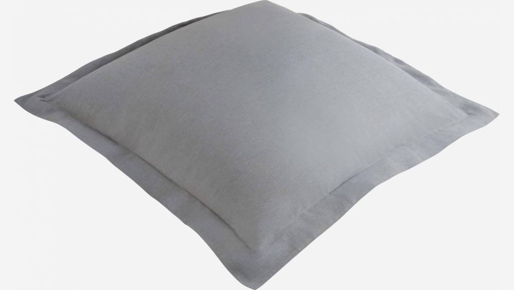 Funda de almohada 80x80cm gris
