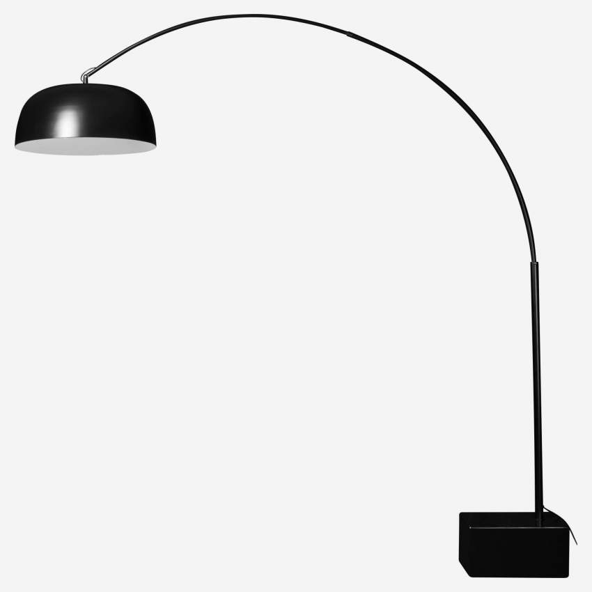 Lampadaire Arc Lampe Noir Or Dark Sapphire marbre Lounge Design éclairage Neuf