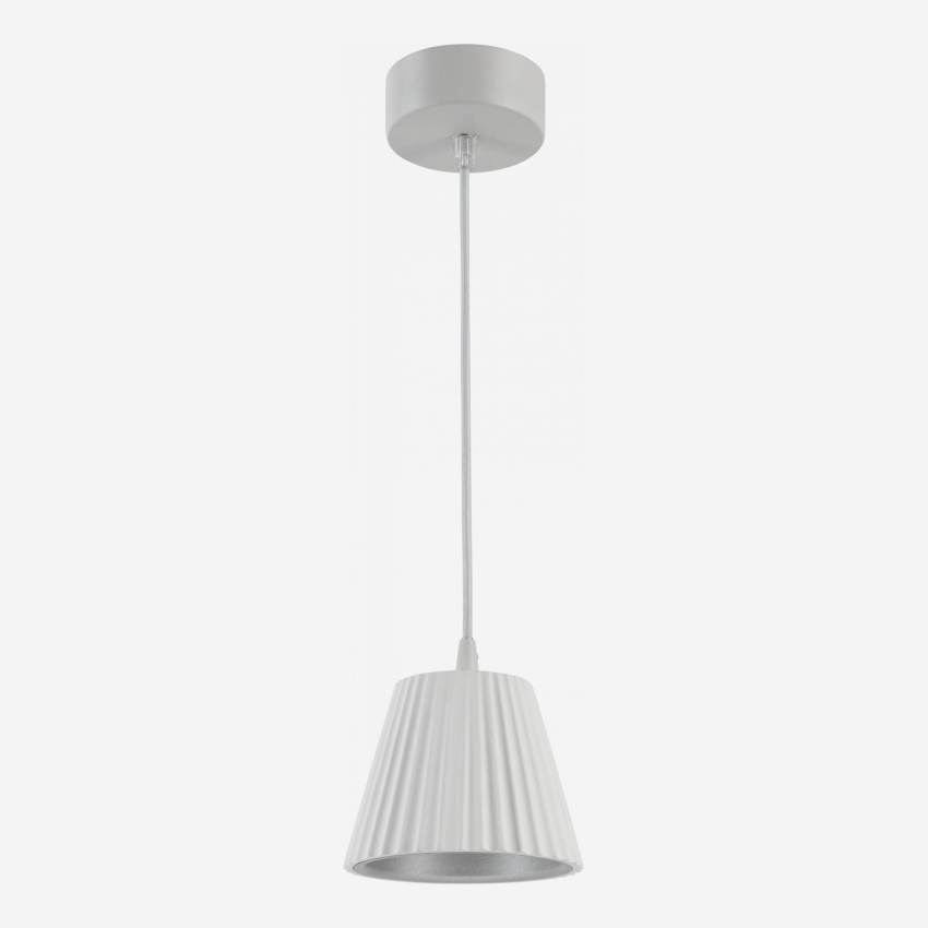 LED pendant lights 12.6cm in white gypsum