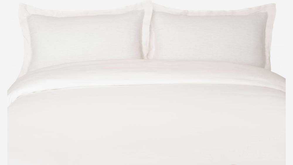 Kopfkissenbezug aus Leinen - 65 x 65 cm - Weiß