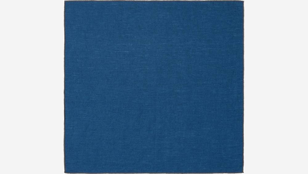 Set 2 servilletas en lino azul marino