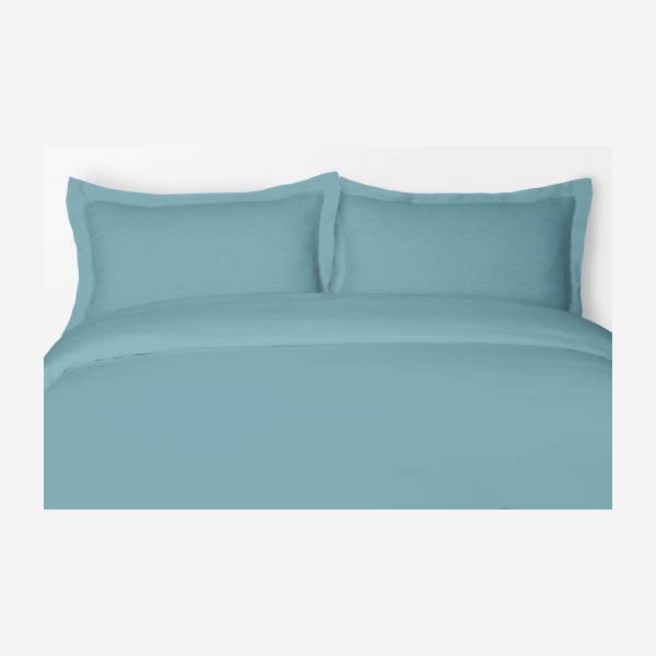 Bettbezug aus Leinen - 240 x 220 cm - Hellblau