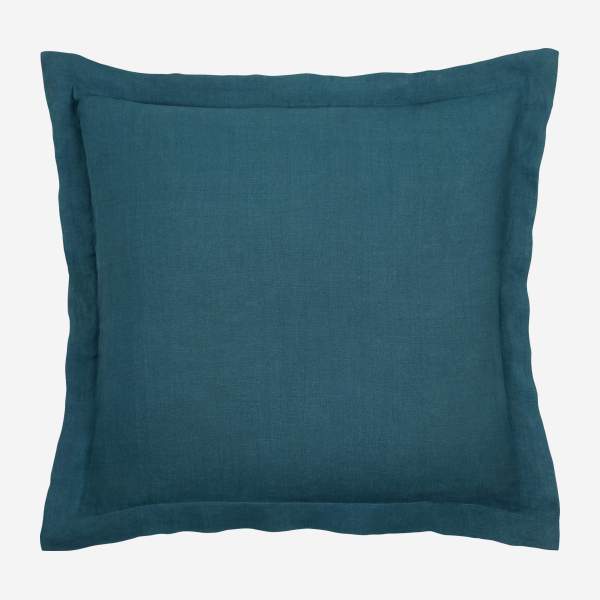Funda de almohada de lino  - 65x65 cm - Verde
