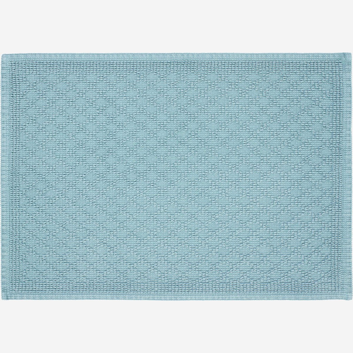 Mina - Badezimmerteppich aus Baumwolle - 50 x 80 cm - blau - Habitat