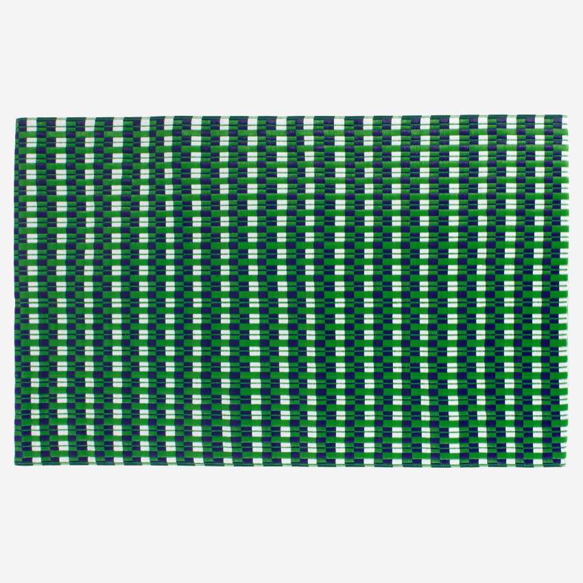 Alfombra para Exterior en polipropileno - 120x180cm - Azul/Verde