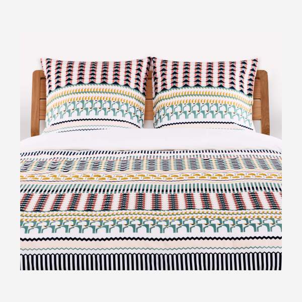 Parure de lit en coton - 200 x 200 cm - Multicolore - Design by Floriane Jacques