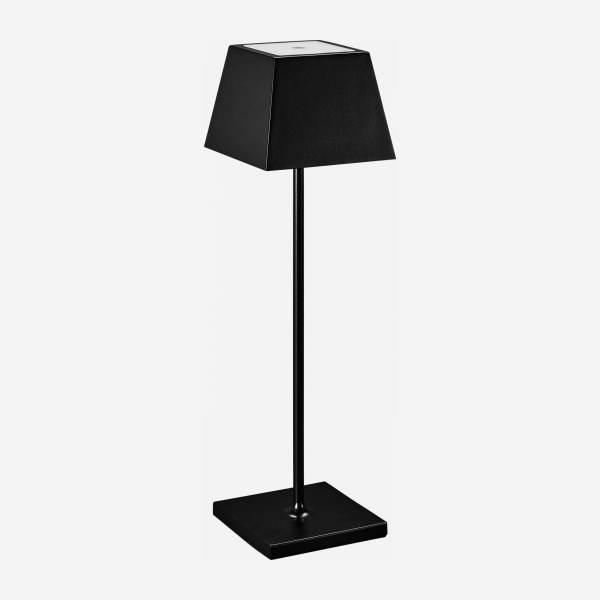 Lampe de table nomade à LED IP44 en aluminium - Diamètre 10 cm x Hauteur 38 cm - Noir 