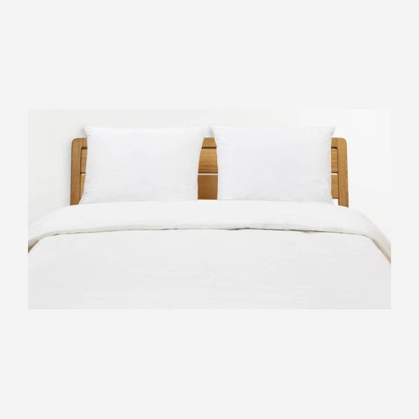 Bettbezug aus Baumwolle - 260 x 240 cm - Weiß