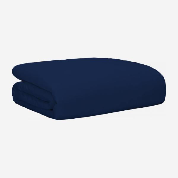 Bettwäscheset aus Baumwolle - 260 x 240 cm + 2 Kopfkissenbezüge 65 x 65 cm - Blau