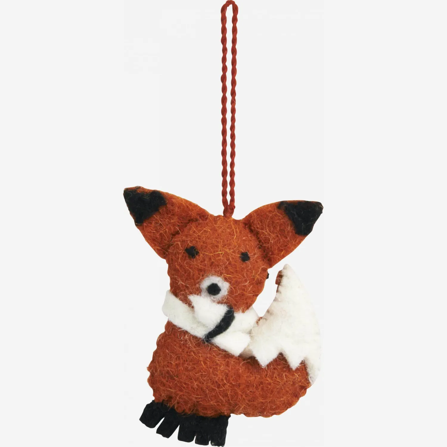 Décoration de Noël - Renard en feutre à accrocher 