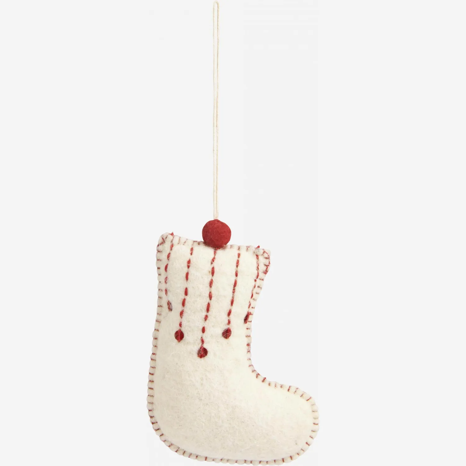 Decoración de Navidad - Calcetín de fieltro para colgar