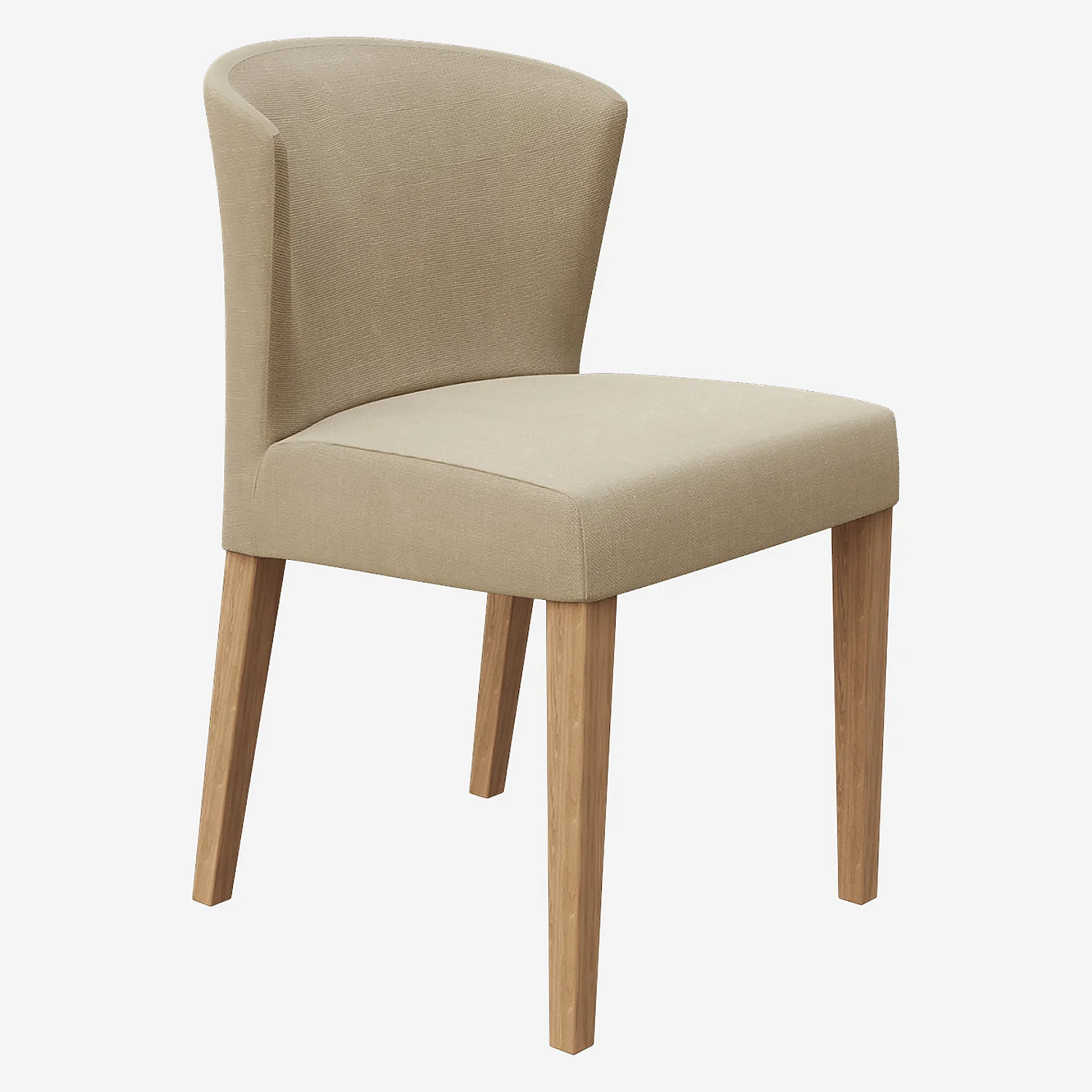 Lot de 2 chaises en tissu - Grège - 1