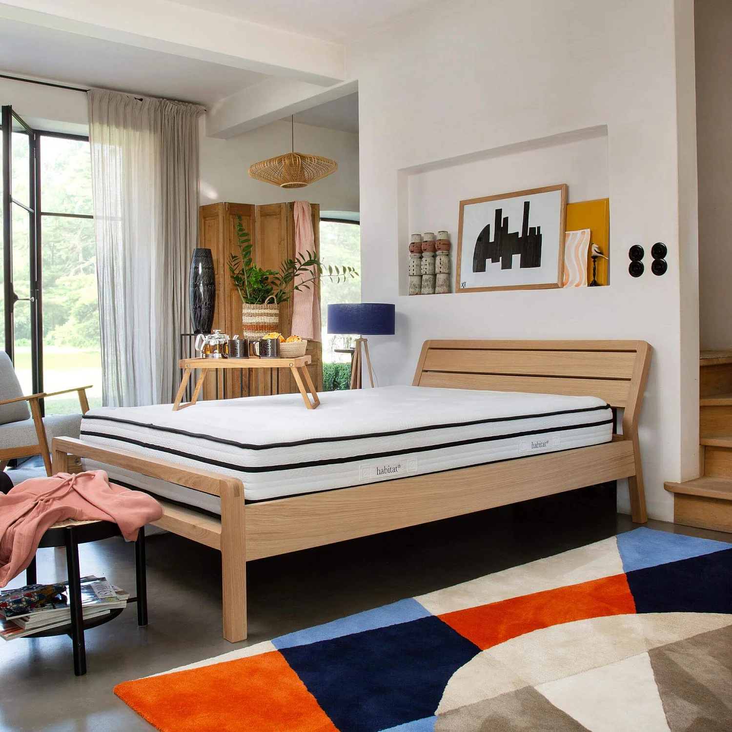 Matelas hybride ressorts ensachés et mousse à mémoire de forme - 160 x 200 cm - 2