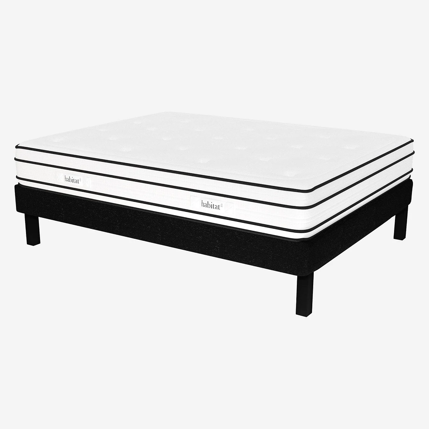 Matelas hybride ressorts ensachés et mousse à mémoire de forme - 160 x 200 cm - 5