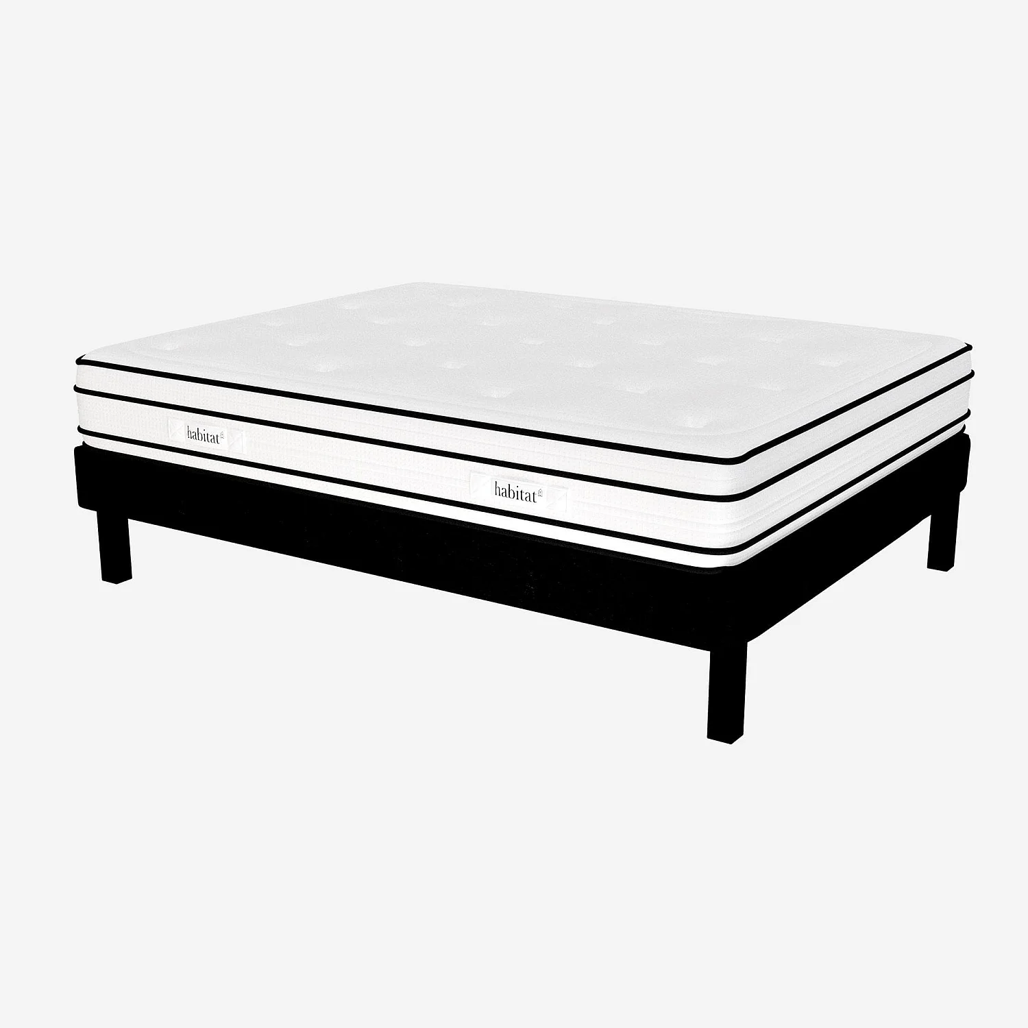 Matelas hybride ressorts ensachés et mousse à mémoire de forme - 140 x 200 cm - 4