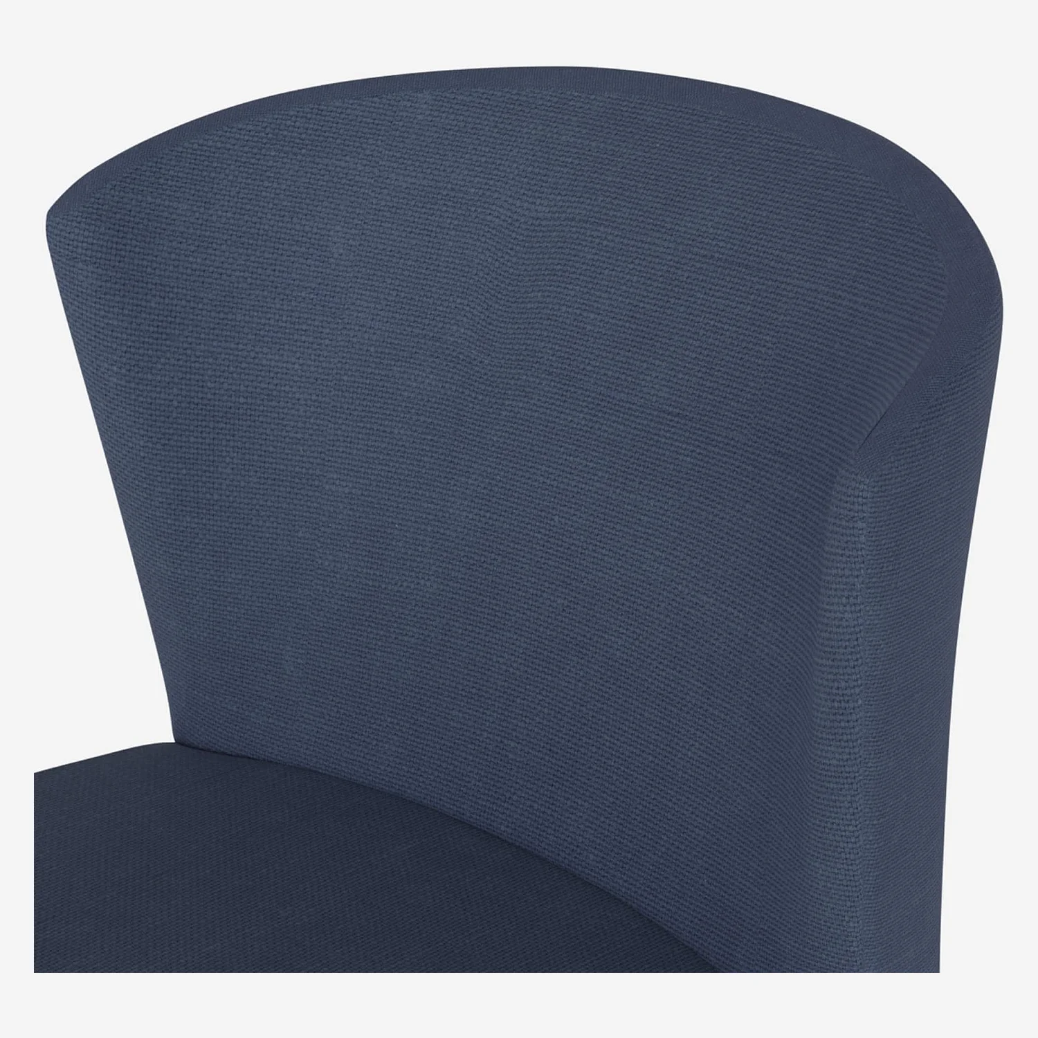 Lot de 2 chaises hautes de bar en tissu - Bleu - 2