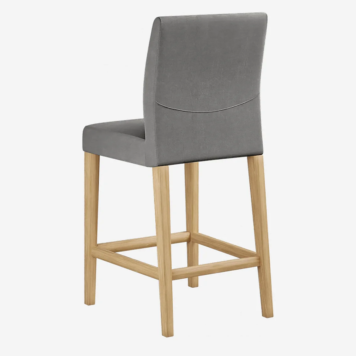 Chaise mi-haute de bar - Gris - 3