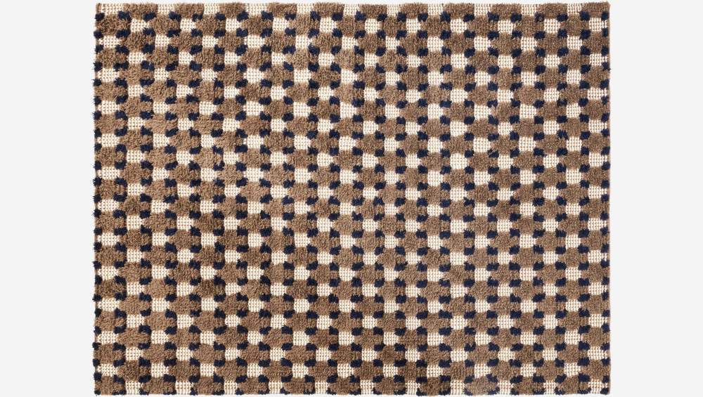 Alfombra mechada a mano de lana y algodón - 170 x 240 cm - Multicolor