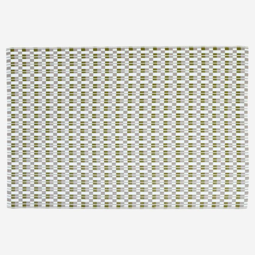 Outdoor-Teppich aus Polypropylen - 120 x 180 cm - Grün/Grau