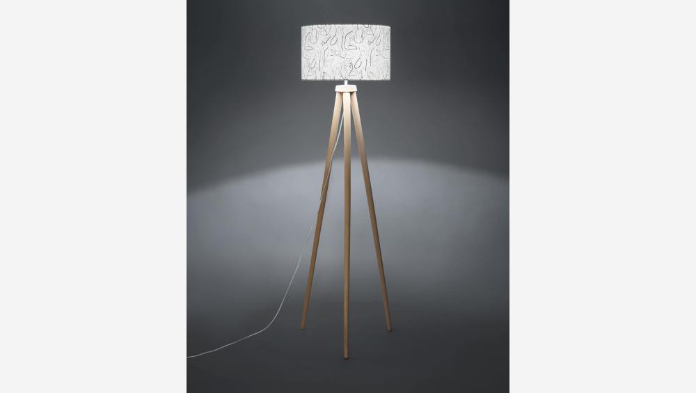 Leuchtenschirm aus bedrucktem Stoff - 40 x 24 cm - Motiv by Floriane Jacques