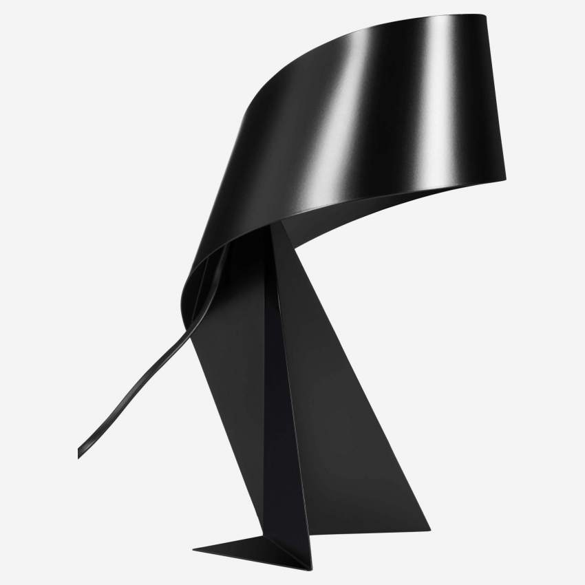 Lampe de table en métal - Noir - 52 cm