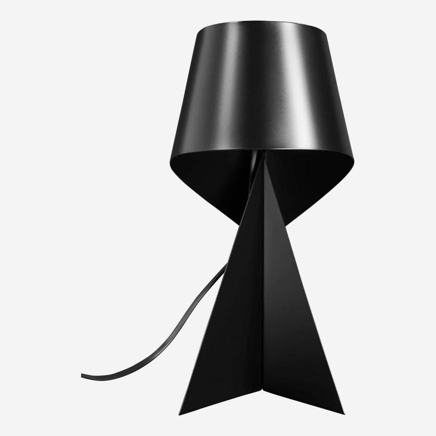 Lampe de table en métal - Noir - 52 cm