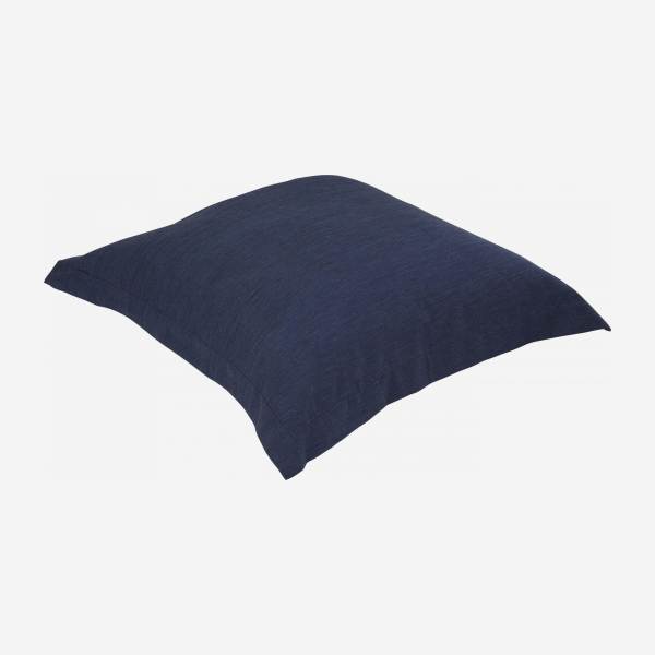 Cotton pillowcase - 65 x 65 cm - Midnight blue