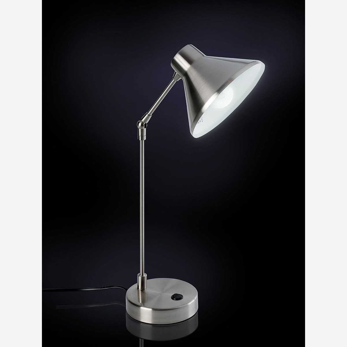 BOBBY Bürolampe aus gebürstetem Stahl - Habitat