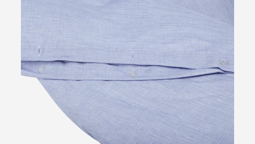Cotton duvet cover - 200 x 200 cm - Blue