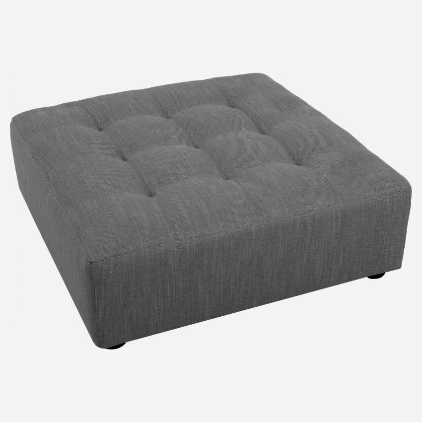 Fabric footstool - Grey
