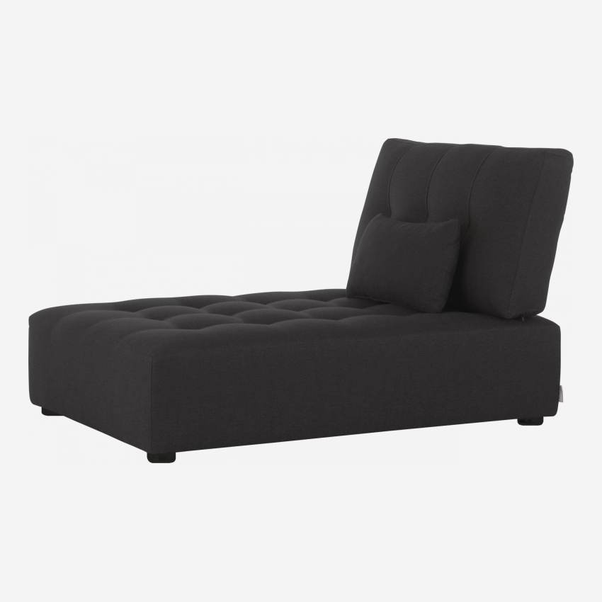 Fabric chaise longue - Anthracite grey