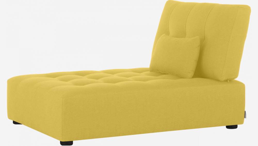 Fabric chaise longue - Mustard yellow