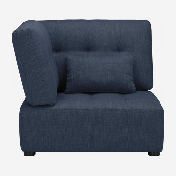 Fabric left angle chair - Navy blue