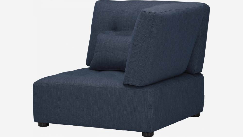 Fabric right angle chair - Navy blue