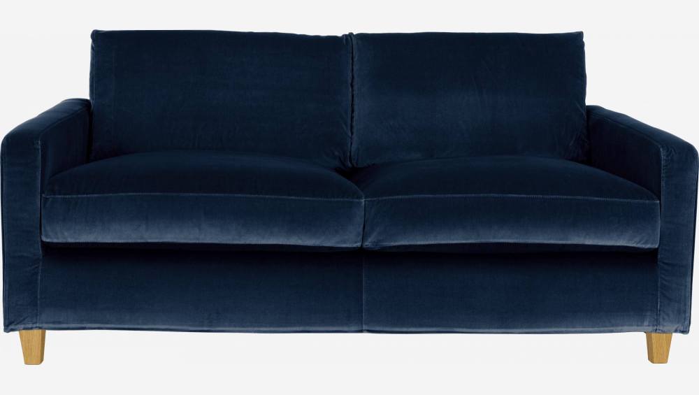 Velvet 2-seater sofa