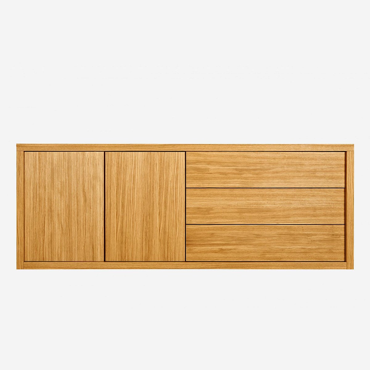 Genna - Mueble de almacenaje de roble - Habitat