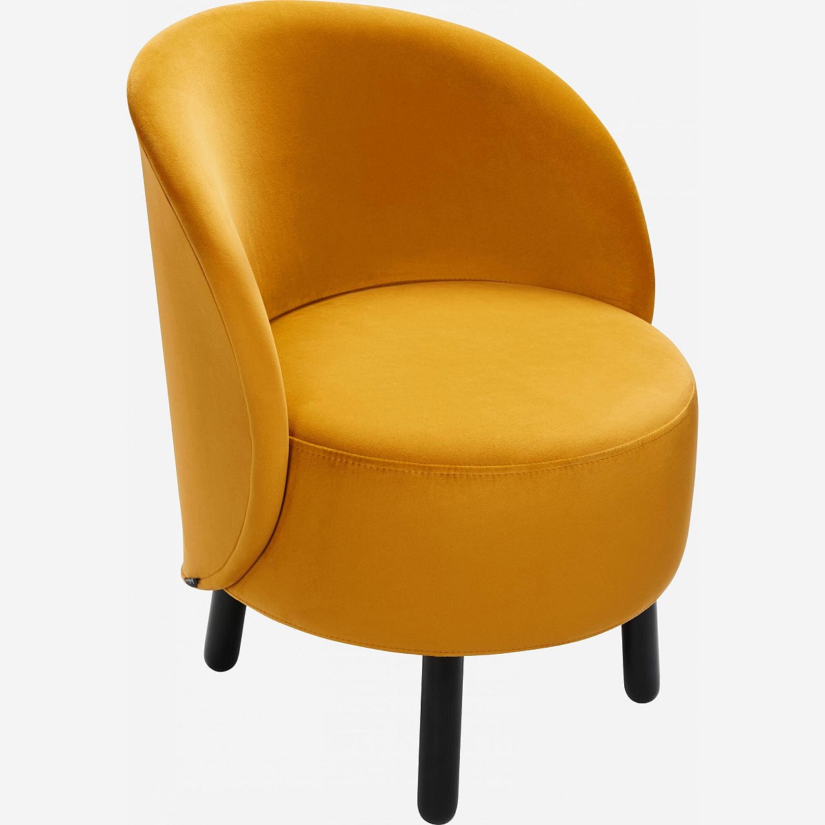Bold - Velvet Tub Chair - Mustard yellow - Habitat