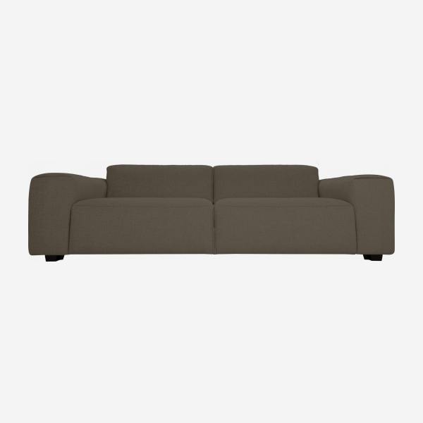 Lecce fabric 4-seater sofa - Grey