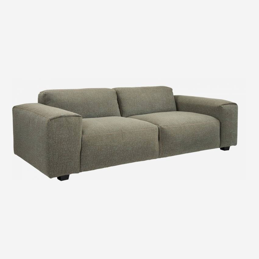 Lecce fabric 4-seater sofa - Dark grey