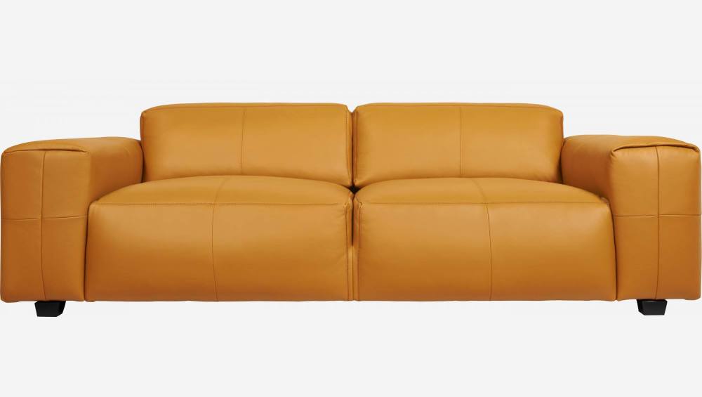 2-Sitzer Sofa aus Semianilinleder Savoy cognac